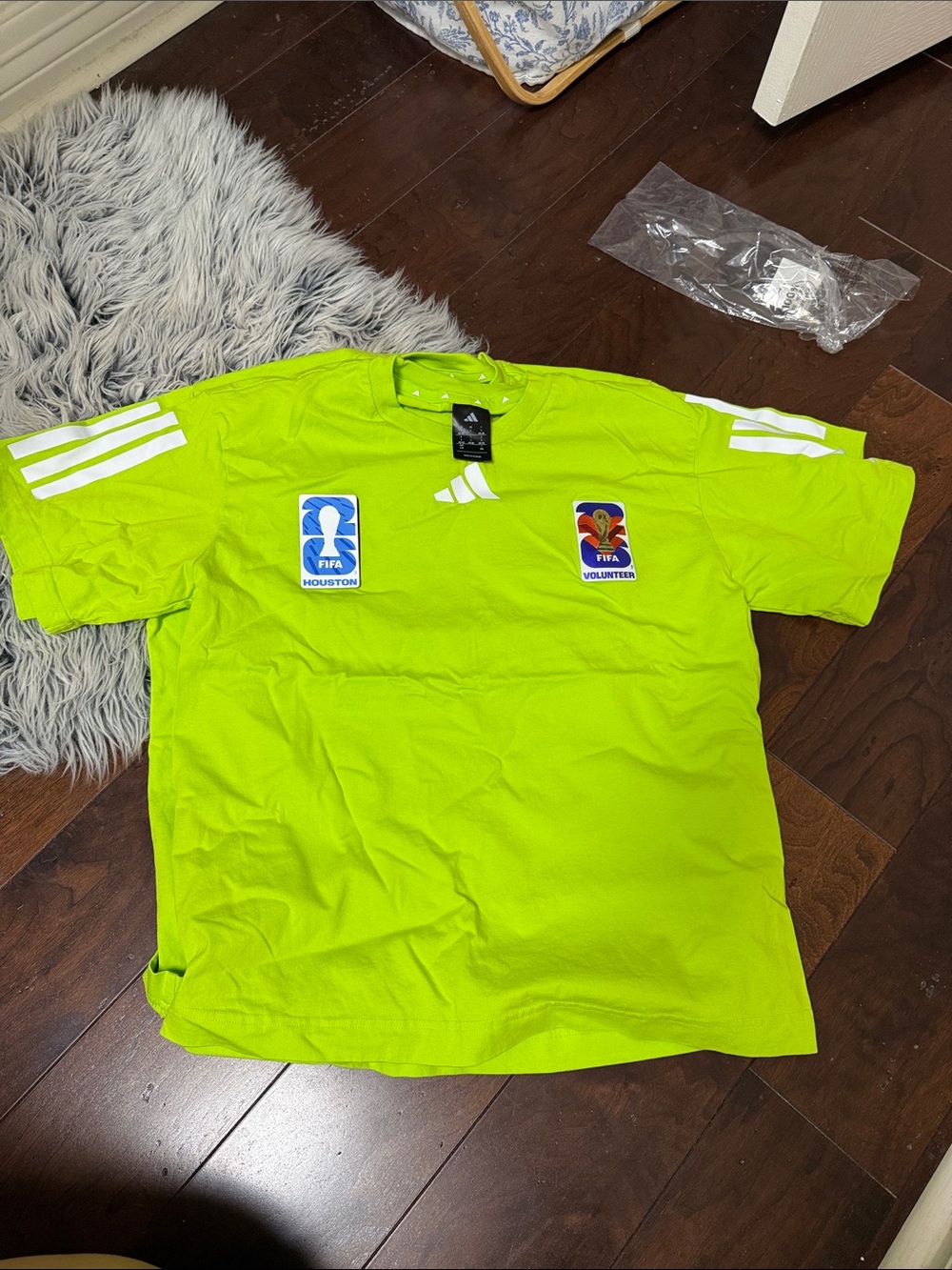 FIFA World Cup 2026 Adidas Volunteer Shirt with Houston Volunteer Badge